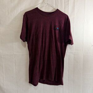 Quiksilver Mens Regular Fit Crewneck Short Sleeve Burgundy T-Shirt Med
